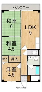 リヴェール三室【5階】の間取り