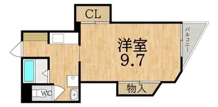 ピッパラ九条【2階】の間取り