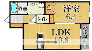 CALME ALLEY (カルムアレイ)【1階】の間取り