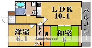 ウエストポート A棟【3階】の間取り