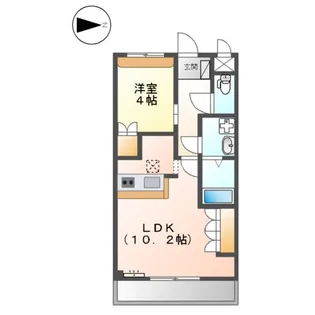 ビューハイム安の森【102号室】の間取り