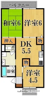 レスポワール【2階】の間取り