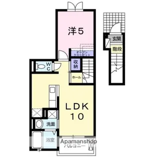 レジデンス西九条【2階】の間取り