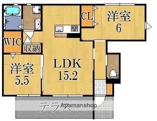 ジョワ ファミーユⅡ【1階】の間取り
