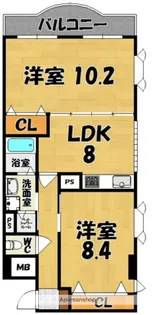 CENTURY ASUKA VII(センチュリーアスカ7)【5階】の間取り