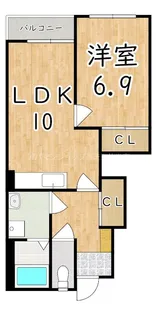 スターフォレスト【102号室】の間取り
