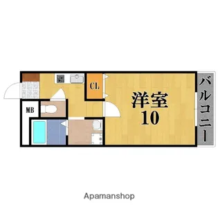 アンプルール フェール ヴェルジュ【2階】の間取り