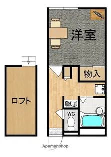 レオパレス藤尾【2階】の間取り