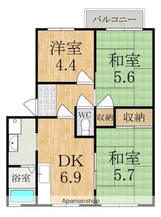 エピーメロンB【2階】の間取り