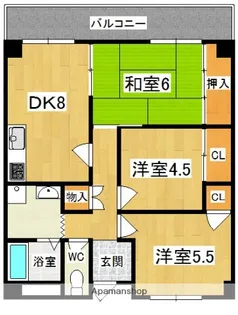 フォレスト神宮前【6階】の間取り