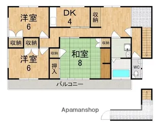 奈良県生駒郡三郷町信貴山西【一戸建】の間取り