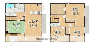 奈良県香芝市すみれ野1丁目【一戸建】の間取り