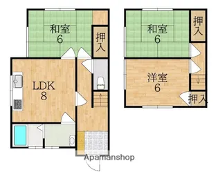 奈良県奈良市学園大和町3丁目【一戸建】の間取り