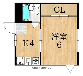 サンモール今中【2階】の間取り