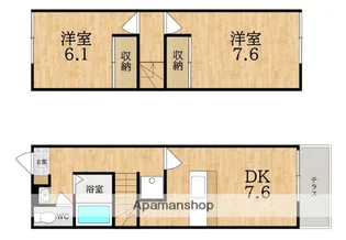 レオパレスYAMADAONE【1階】の間取り