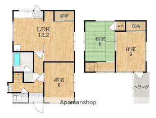 奈良県生駒市中菜畑2丁目【一戸建】の間取り