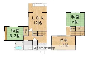 奈良県香芝市穴虫【一戸建】の間取り