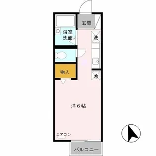 シティパル大宮 A棟【1階】の間取り