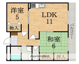 サンシャイン吉野【4階】の間取り