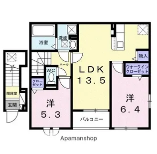 ヴェルデ ルーチェ【2階】の間取り