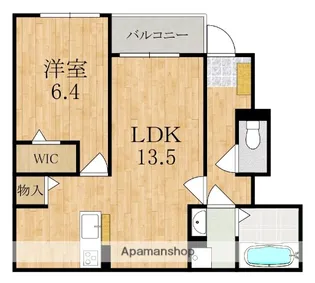 ヴェルデ ルーチェ【1階】の間取り