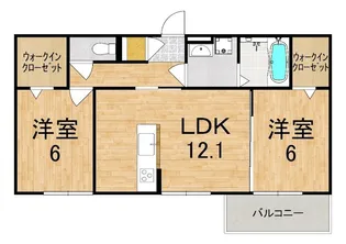 リジェール イースト【3階】の間取り