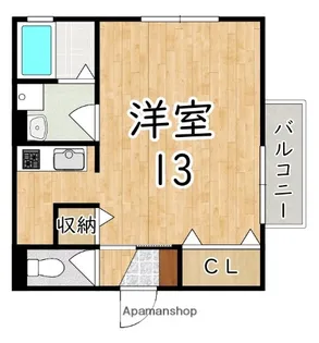 ロイヤルコート B棟【1階】の間取り