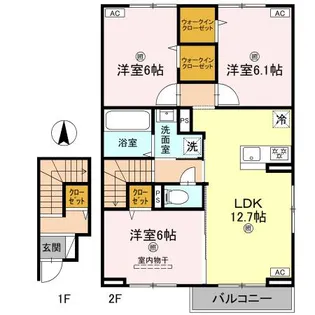 サニーヒロⅡ【2階】の間取り