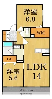 シャーメゾンラフォレ【2階】の間取り
