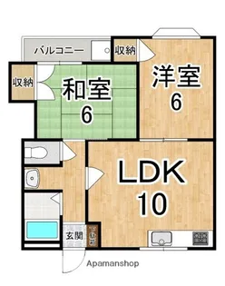 ラ・フォーレ前栽【1階】の間取り