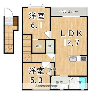 モン・ヴィラージュ【2階】の間取り