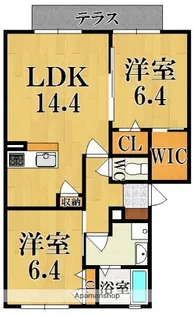 ブリーズコート【1階】の間取り