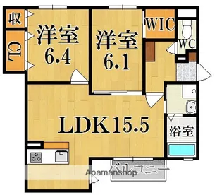 ブリーズコート【1階】の間取り