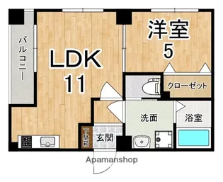 奈良県天理市田井庄町【マンション】の間取り