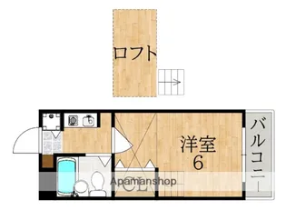 シティパレスあやめ池Pー3【3階】の間取り