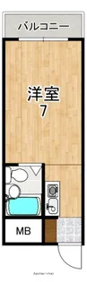 オーヤビル新館【406号室】の間取り