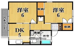 ラフィーネミササギA棟【2階】の間取り