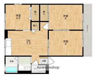 ハイム櫟 (イチ)【2階】の間取り
