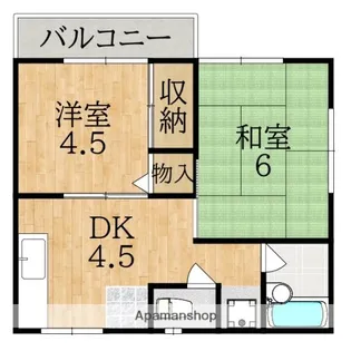 メゾン青和Ⅱ【2階】の間取り
