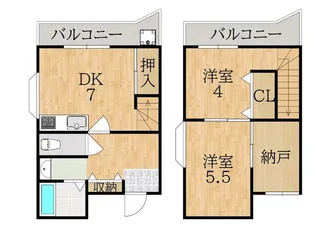 ロイヤル・モアあやめ池【1階】の間取り