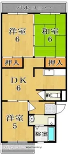 ハイツエミエール【1階】の間取り