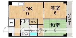 山善ハイツ【1階】の間取り
