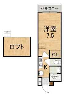 亀井参号館【2階】の間取り