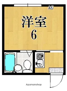 エスティライフあやめ池【3階】の間取り