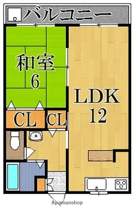 ファミール西大寺【3階】の間取り