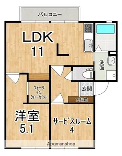 グランドゥールA【2階】の間取り