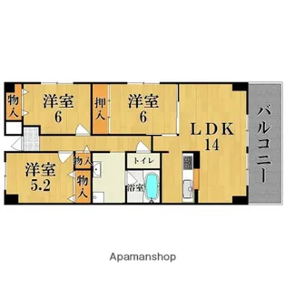 PLENA COURT (プレナコート)【3階】の間取り