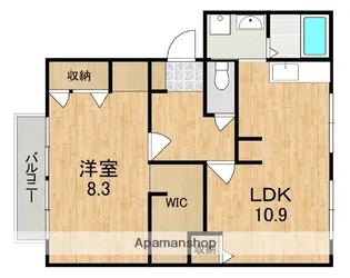 パークヒルズ左京C【2階】の間取り