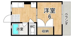 シティハイム飛鳥【1階】の間取り