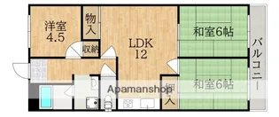 エレガンス登美ヶ丘【3階】の間取り